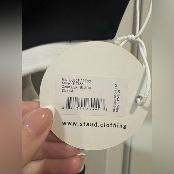 STAUD Dolce sleeveless cutout mini dress NWT - Picture 3 of 6